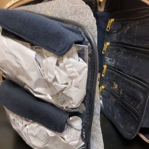 Brand New Gold Quilted Travel Jewelry Case